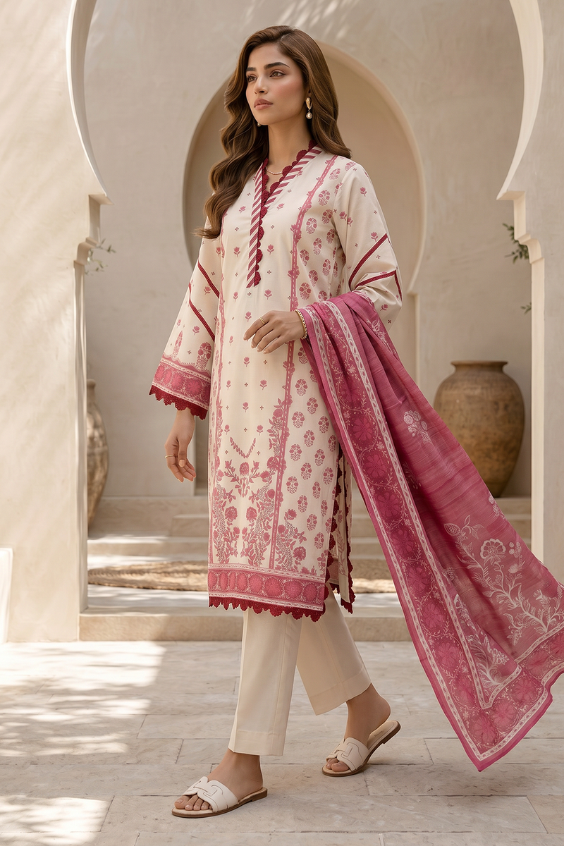 Zellbury Summer Printed Lawn Unstitched 3Pc Suit WUS26X38049