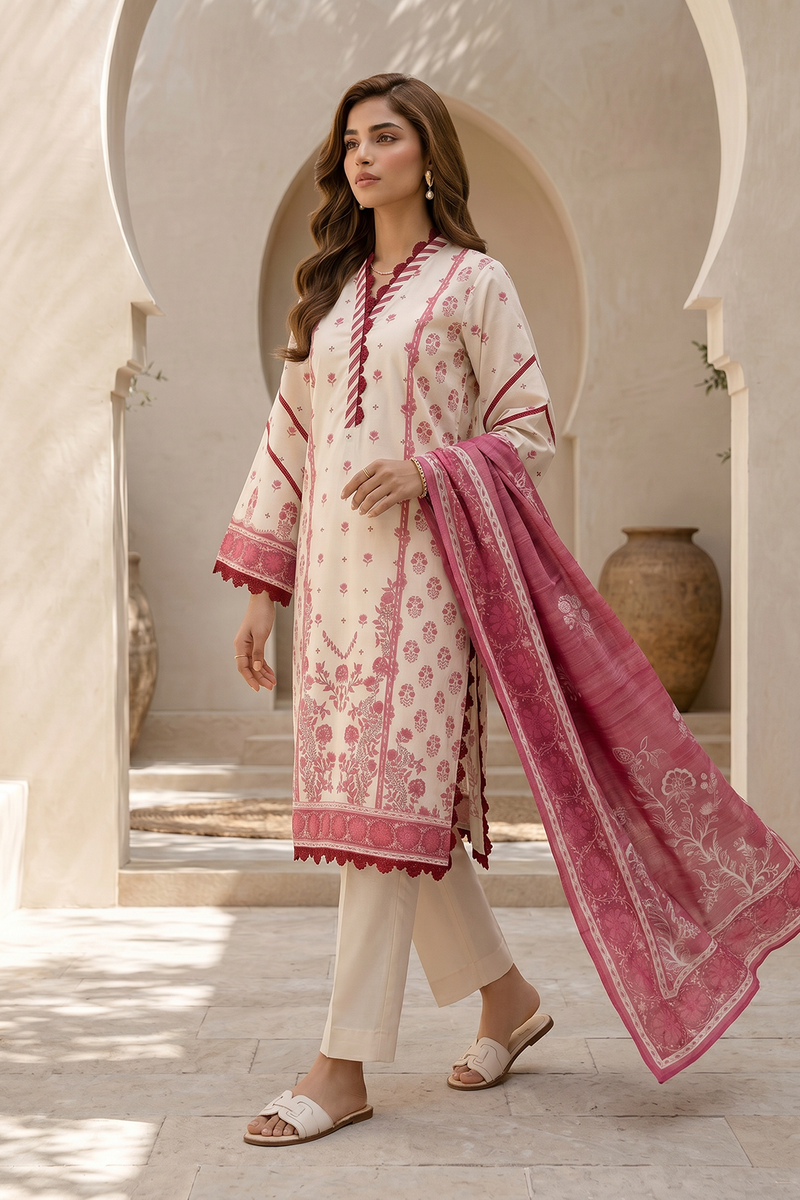 Zellbury Summer Printed Lawn Unstitched 3Pc Suit WUS26X38049