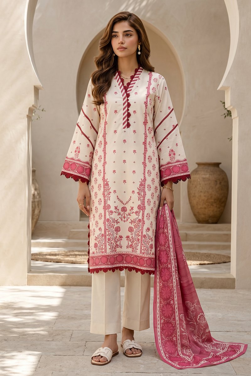Zellbury Summer Printed Lawn Unstitched 3Pc Suit WUS26X38049