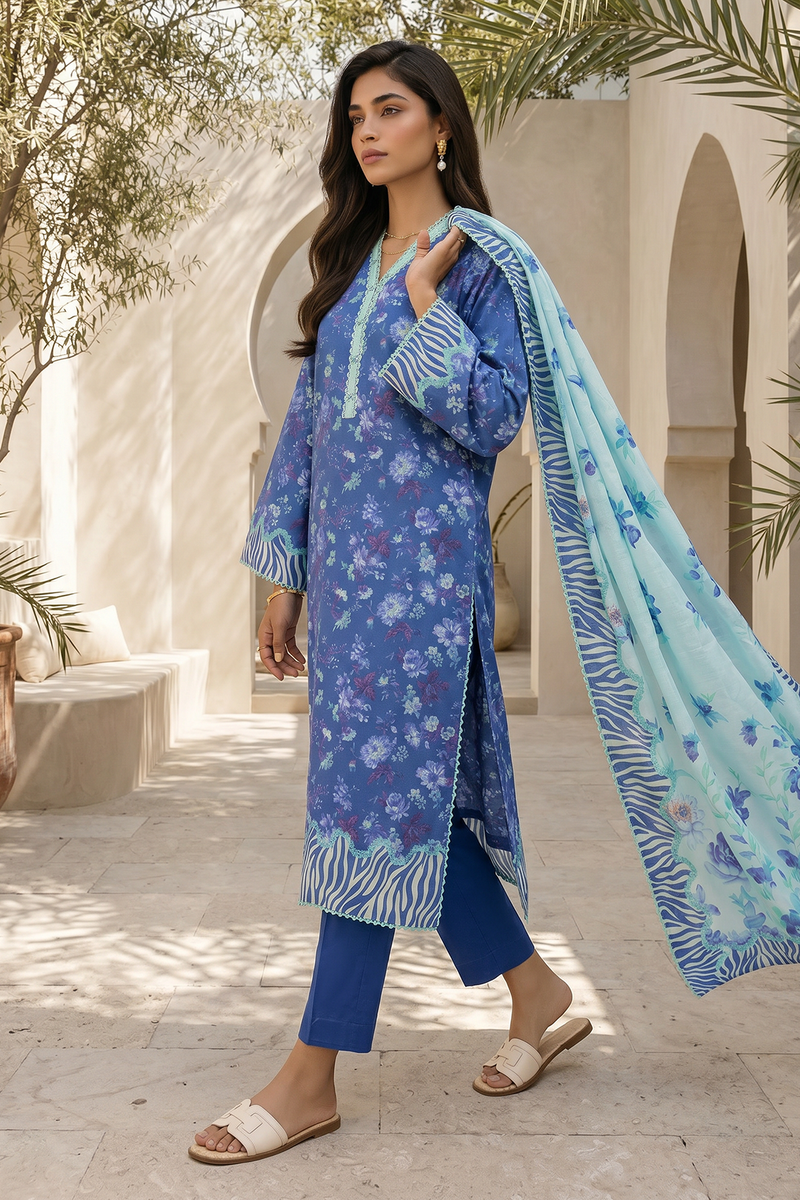 Zellbury Summer Printed Lawn Unstitched 3Pc Suit WUS26X38051