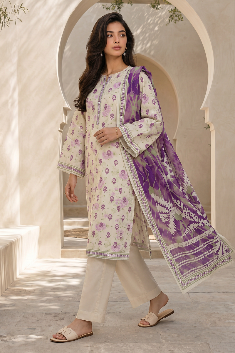 Zellbury Summer Printed Lawn Unstitched 3Pc Suit WUS26X38053