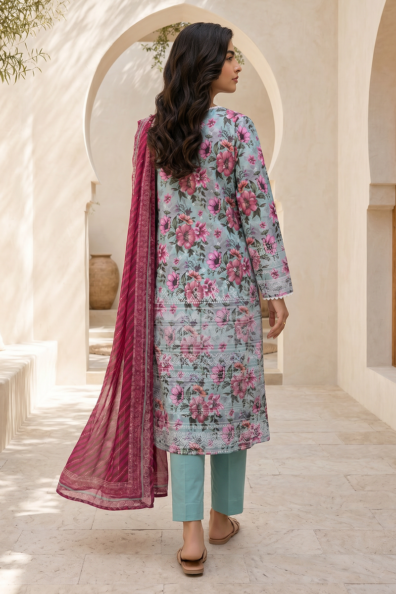 Zellbury Summer Printed Lawn Unstitched 3Pc Suit WUS26X38055