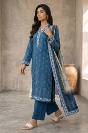 Zellbury Summer Printed Lawn Unstitched 3Pc Suit WUS26X38056