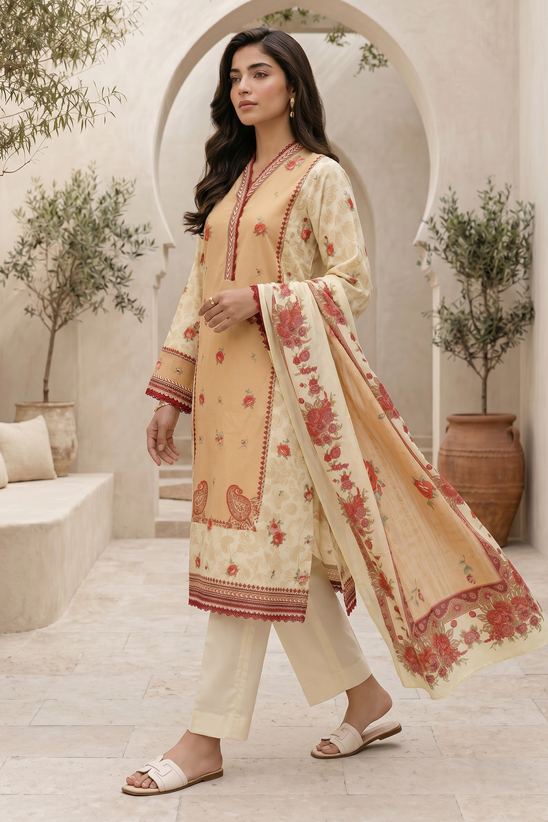 Zellbury Summer Printed Lawn Unstitched 3Pc Suit WUS26X38057