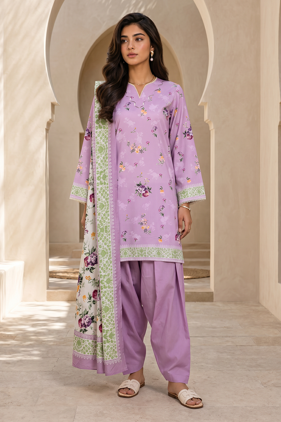 Zellbury Summer Printed Lawn Unstitched 3Pc Suit WUS26X38063