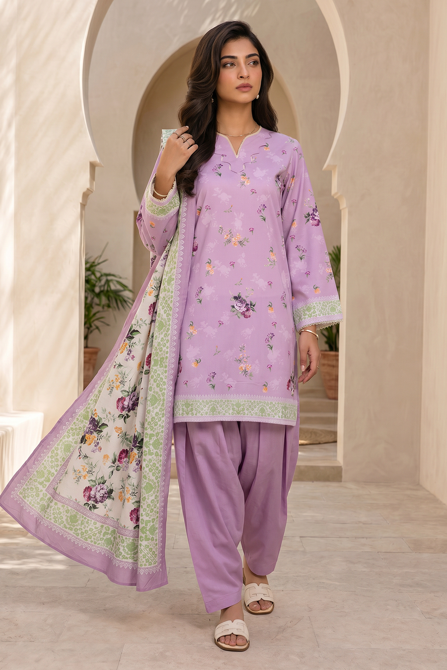 Zellbury Summer Printed Lawn Unstitched 3Pc Suit WUS26X38063