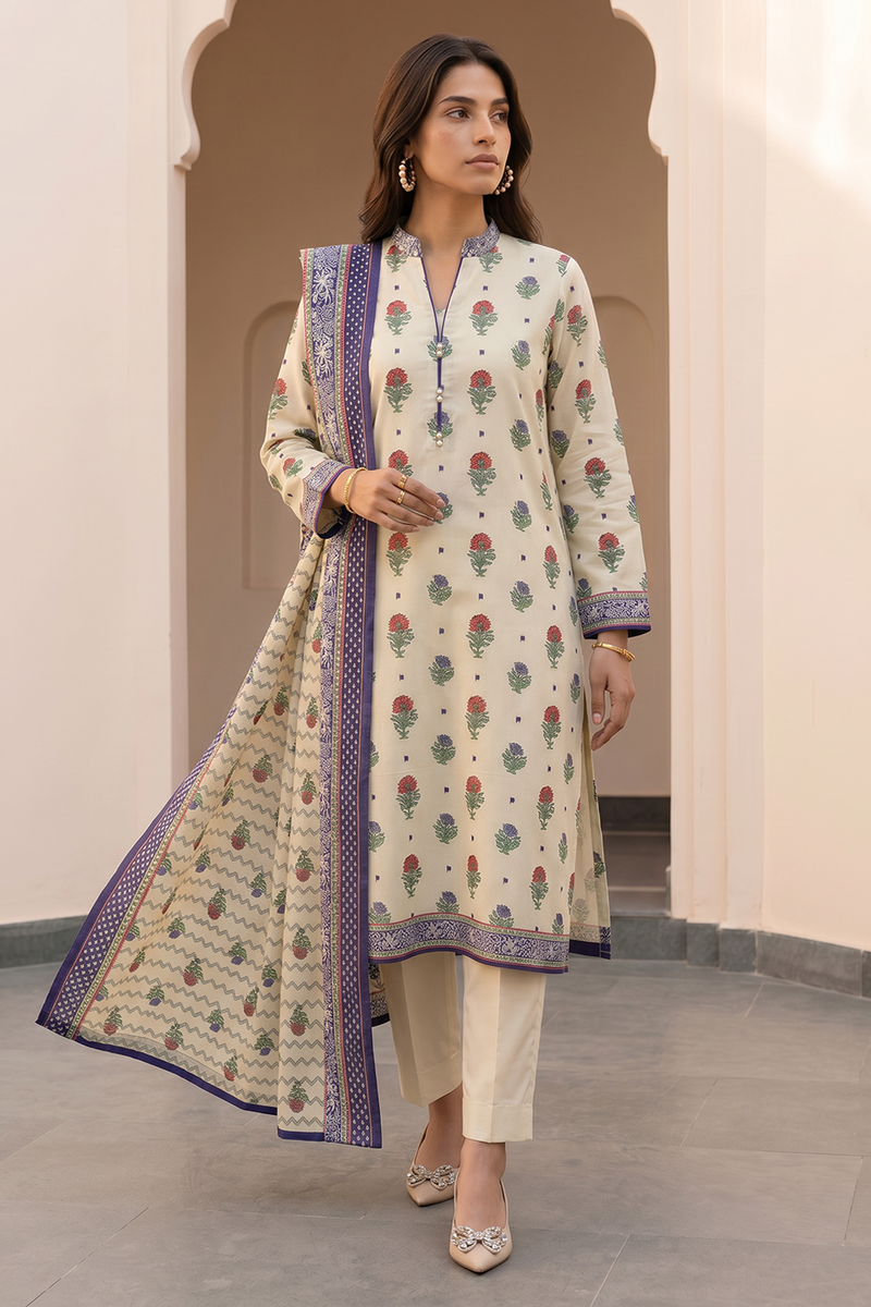 Zellbury Summer Printed Lawn Unstitched 3Pc Suit WUS26X38065