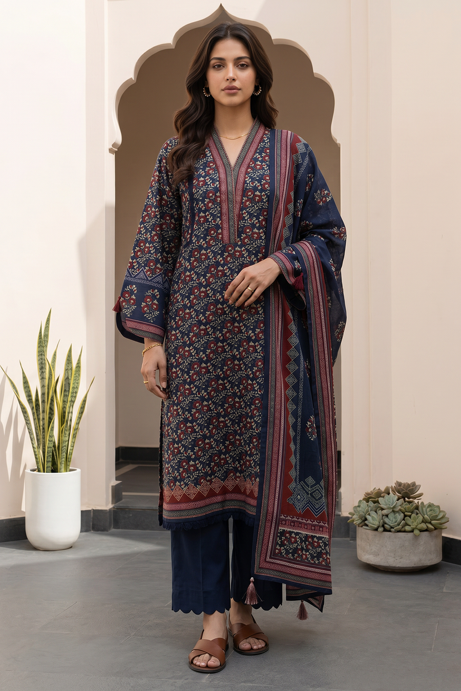 Zellbury Summer Printed Lawn Unstitched 3Pc Suit WUS26X38101