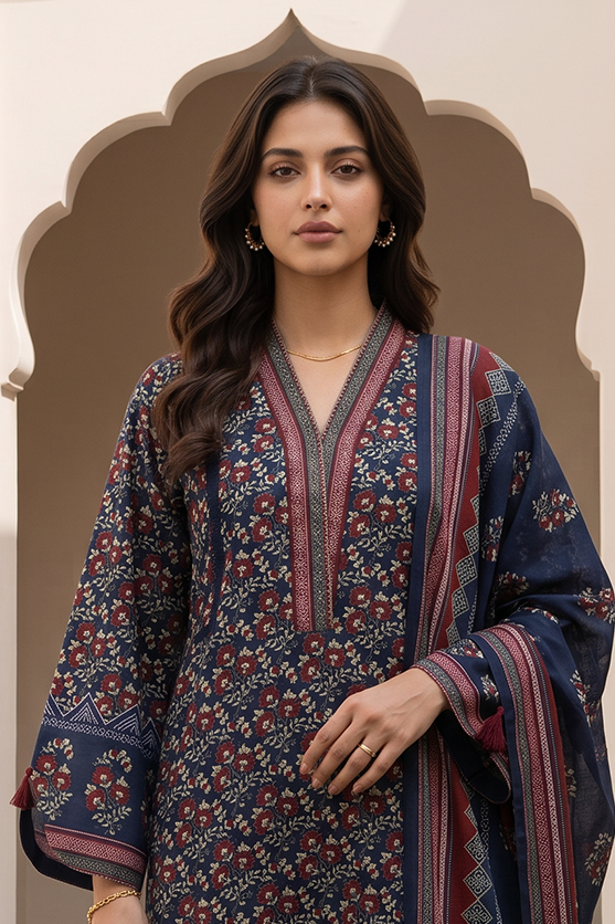 Zellbury Summer Printed Lawn Unstitched 3Pc Suit WUS26X38101
