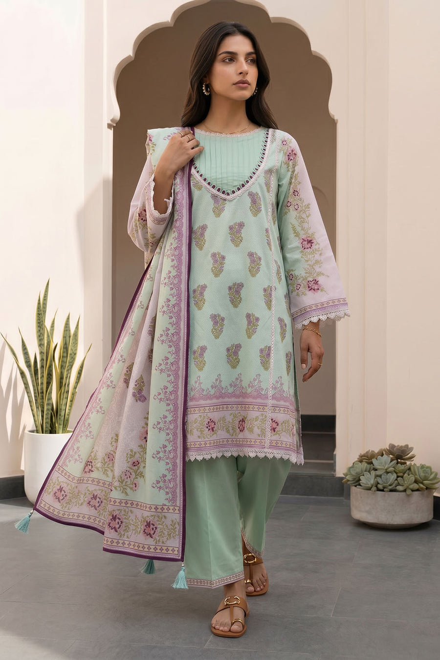 Zellbury Summer Printed Lawn Unstitched 3Pc Suit WUS26X38102