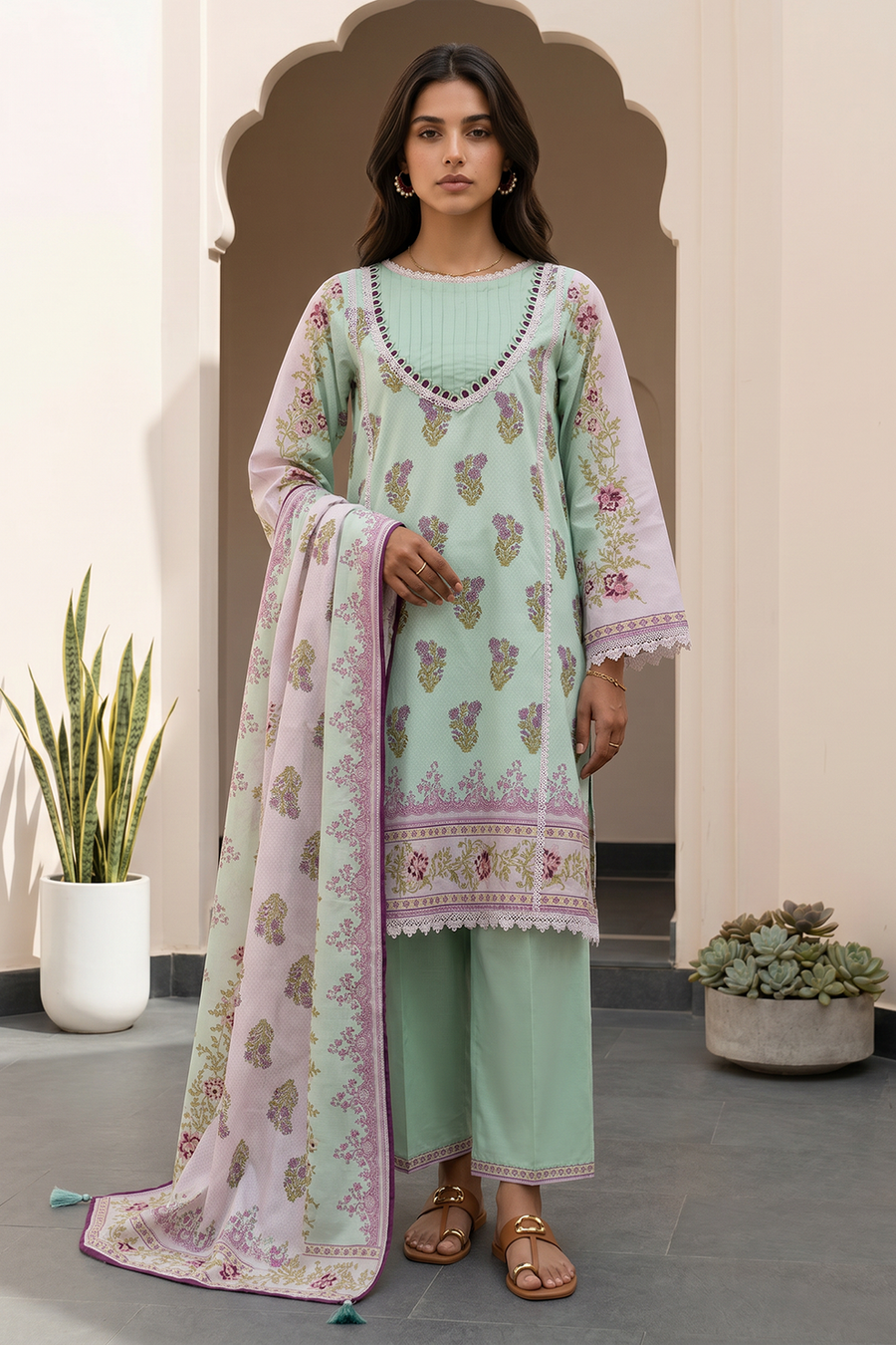 Zellbury Summer Printed Lawn Unstitched 3Pc Suit WUS26X38102