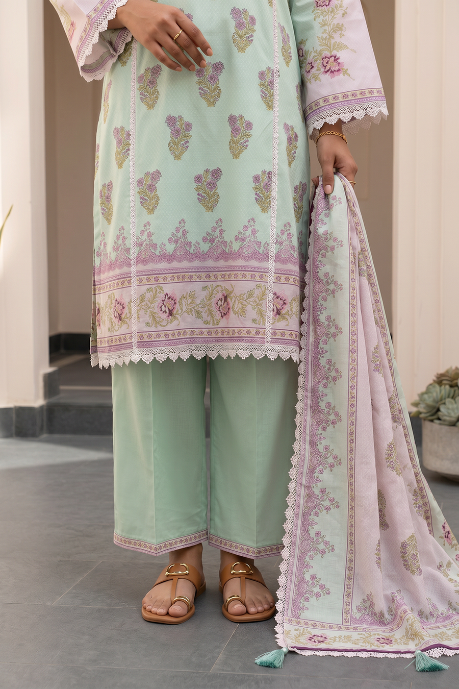 Zellbury Summer Printed Lawn Unstitched 3Pc Suit WUS26X38102