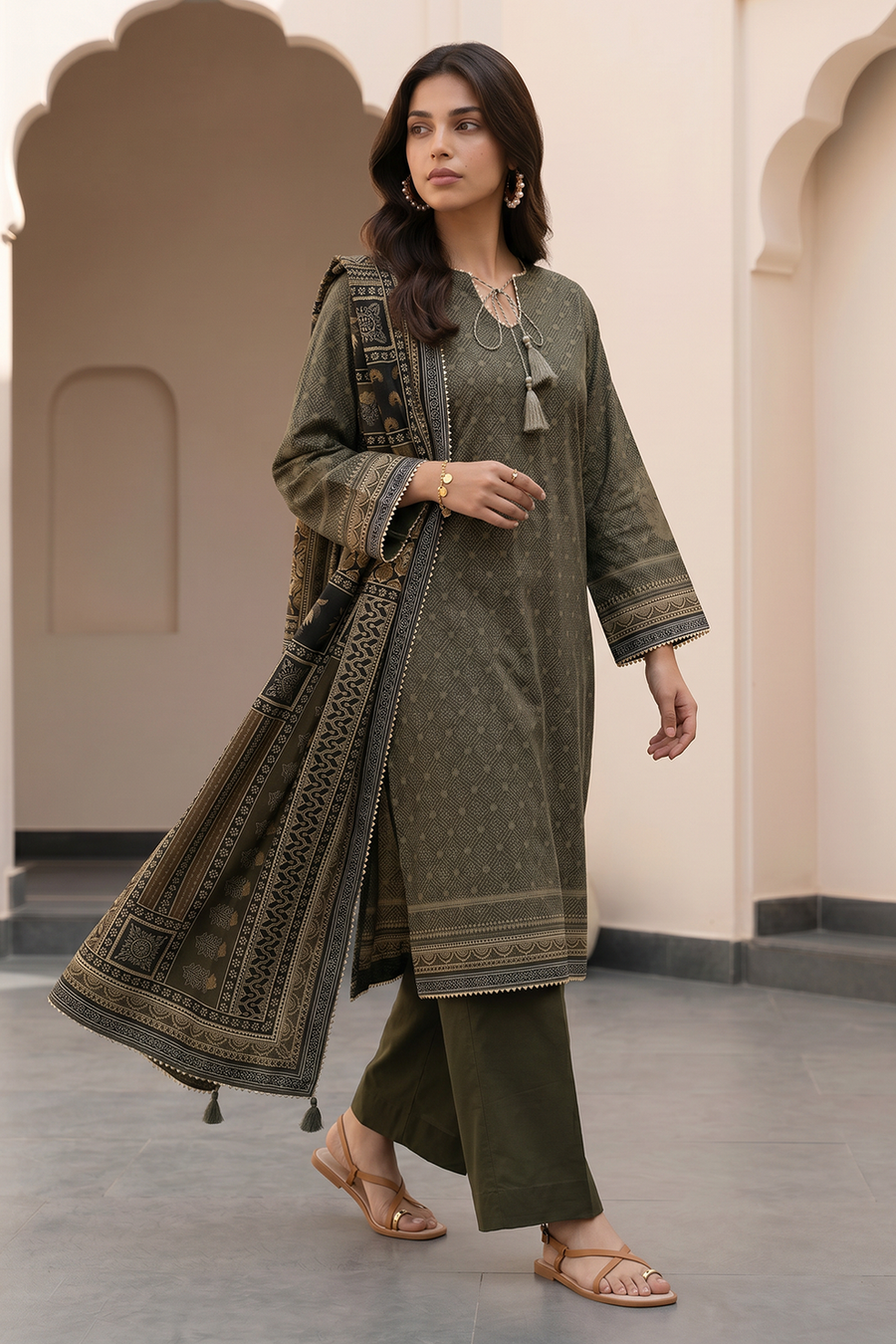 Zellbury Summer Printed Lawn Unstitched 3Pc Suit WUS26X38104