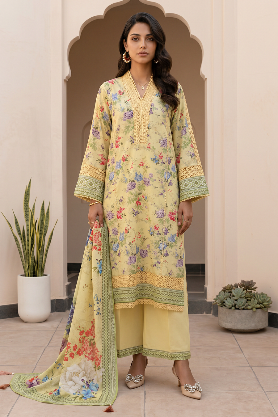 Zellbury Summer Printed Lawn Unstitched 3Pc Suit WUS26X38106