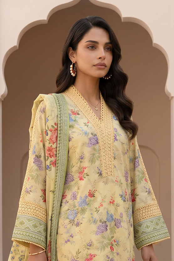 Zellbury Summer Printed Lawn Unstitched 3Pc Suit WUS26X38106