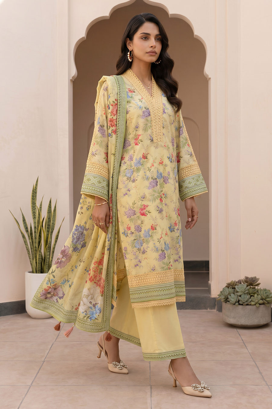 Zellbury Summer Printed Lawn Unstitched 3Pc Suit WUS26X38106