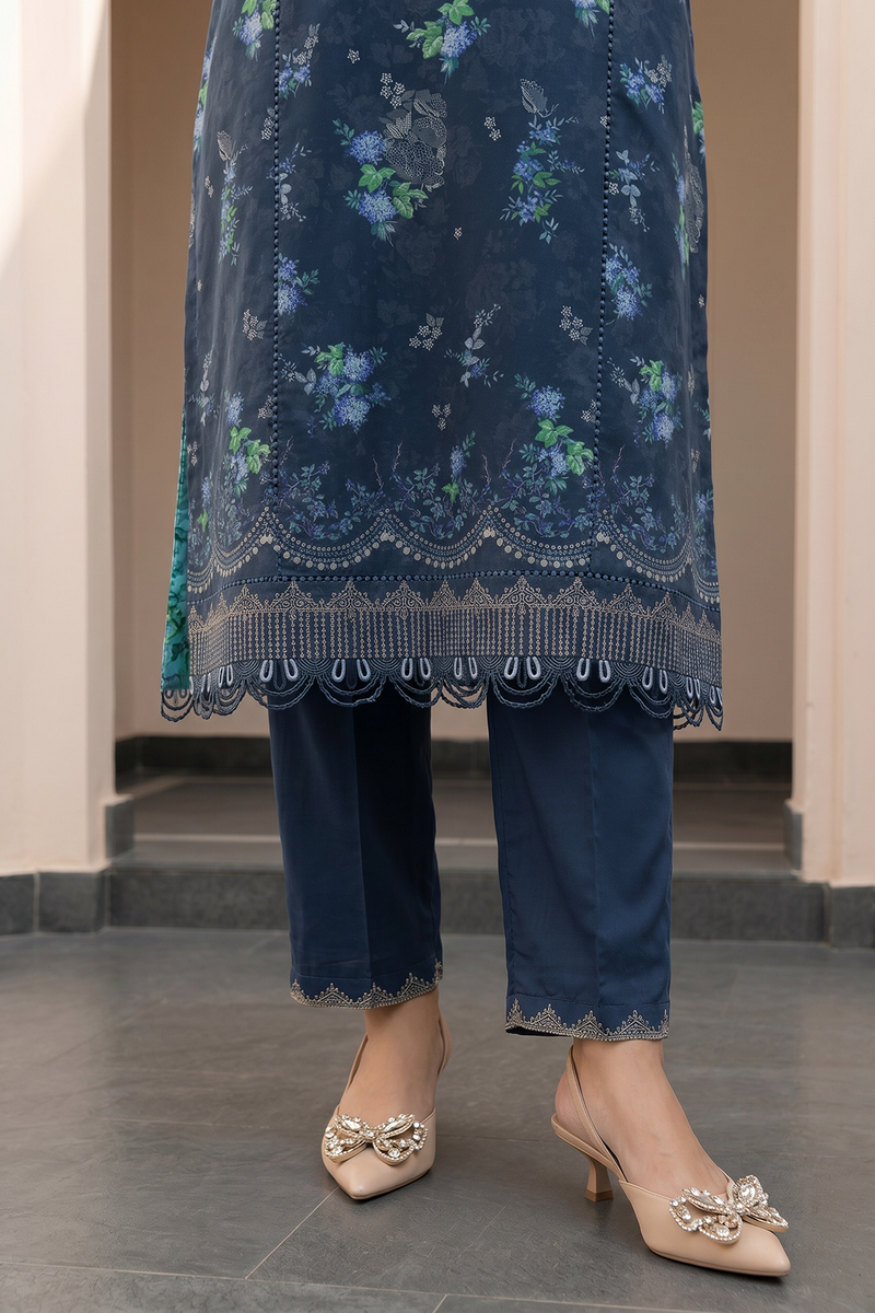 Zellbury Summer Printed Lawn Unstitched 3Pc Suit WUS26X38107