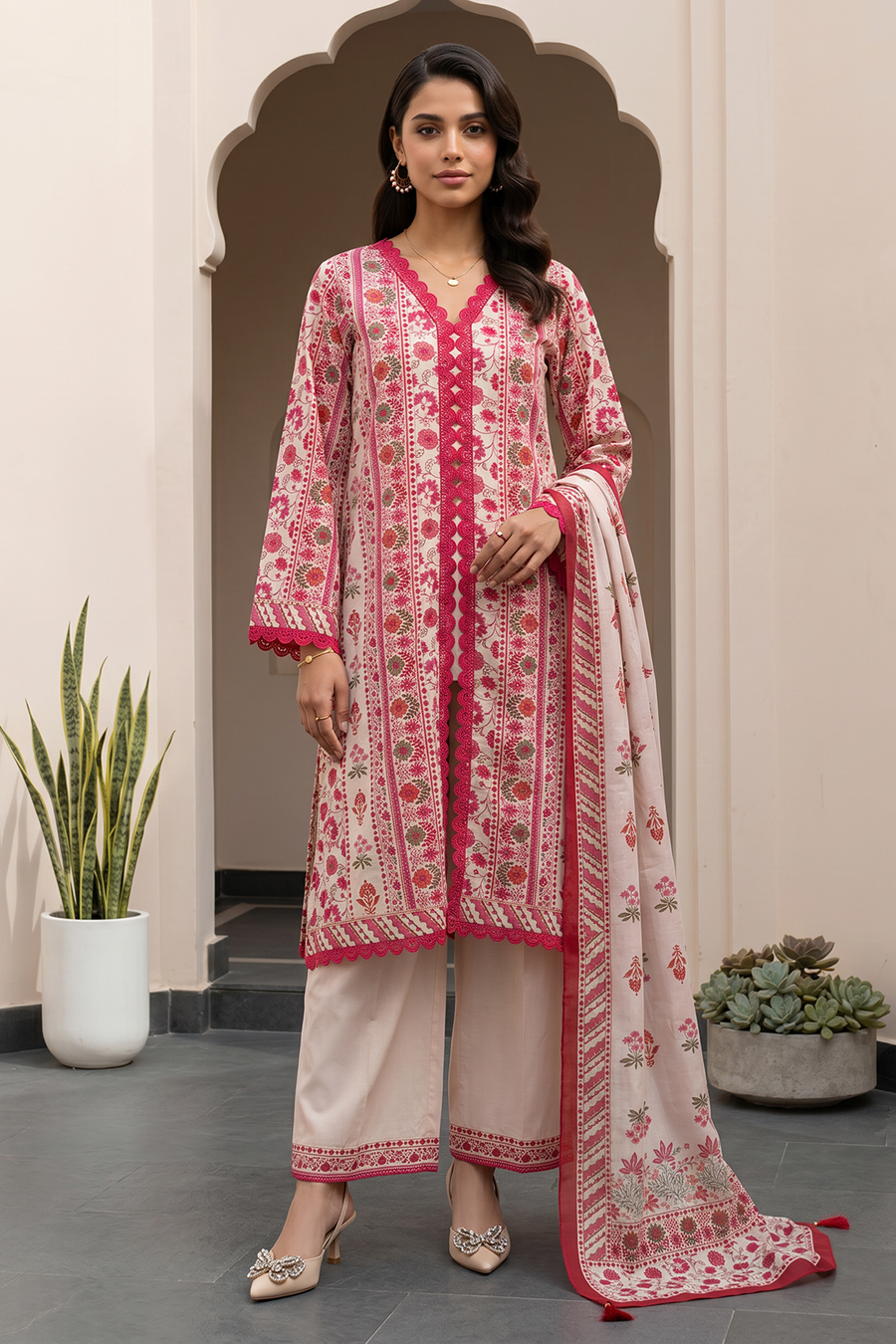 Zellbury Summer Printed Lawn Unstitched 3Pc Suit WUS26X38109