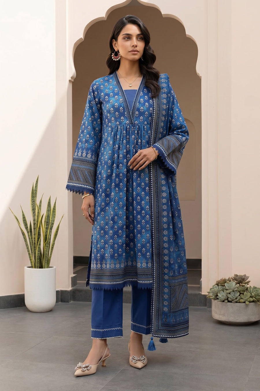 Zellbury Summer Printed Lawn Unstitched 3Pc Suit WUS26X38111