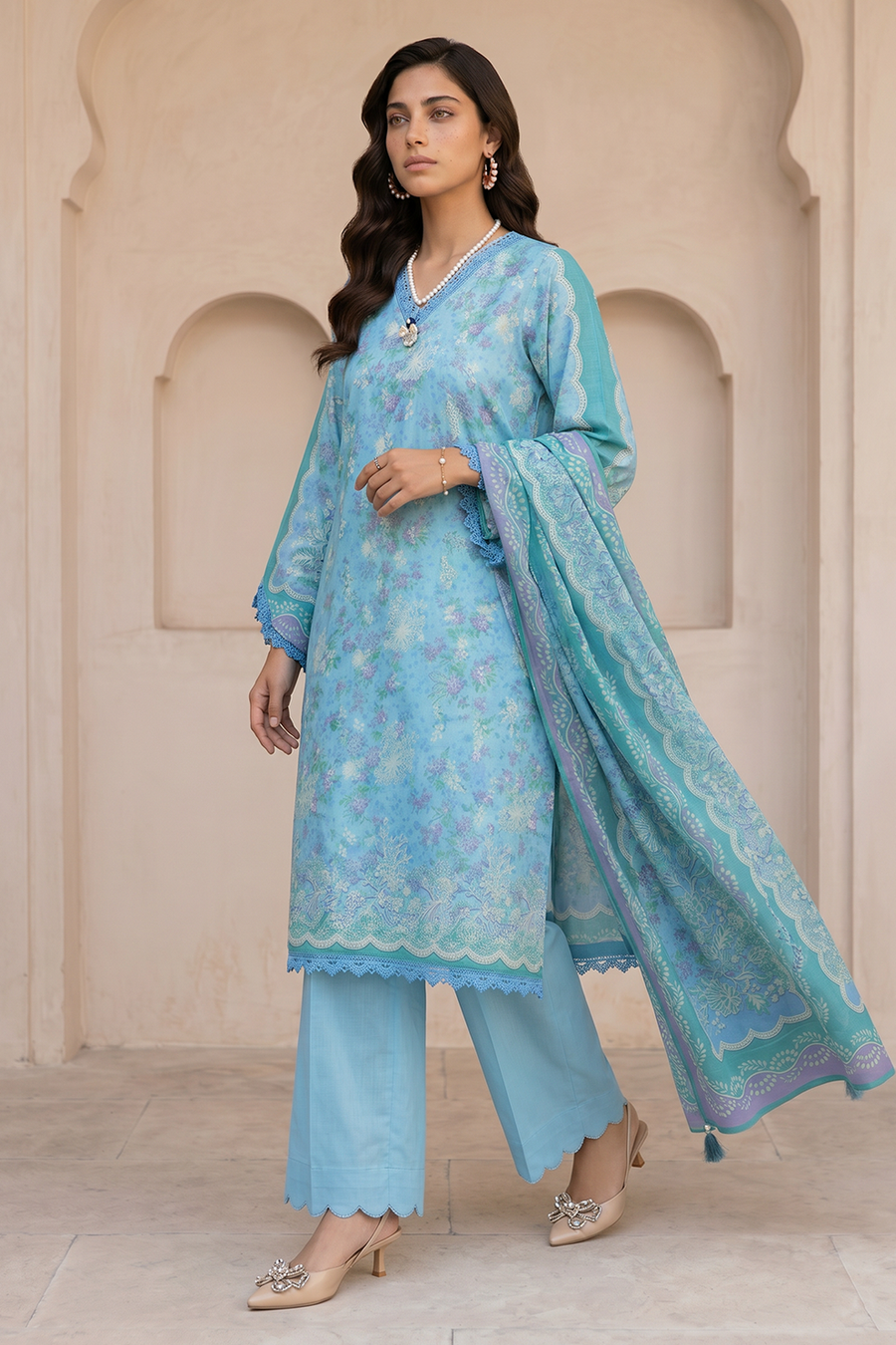 Zellbury Summer Printed Lawn Unstitched 3Pc Suit WUS26X38113
