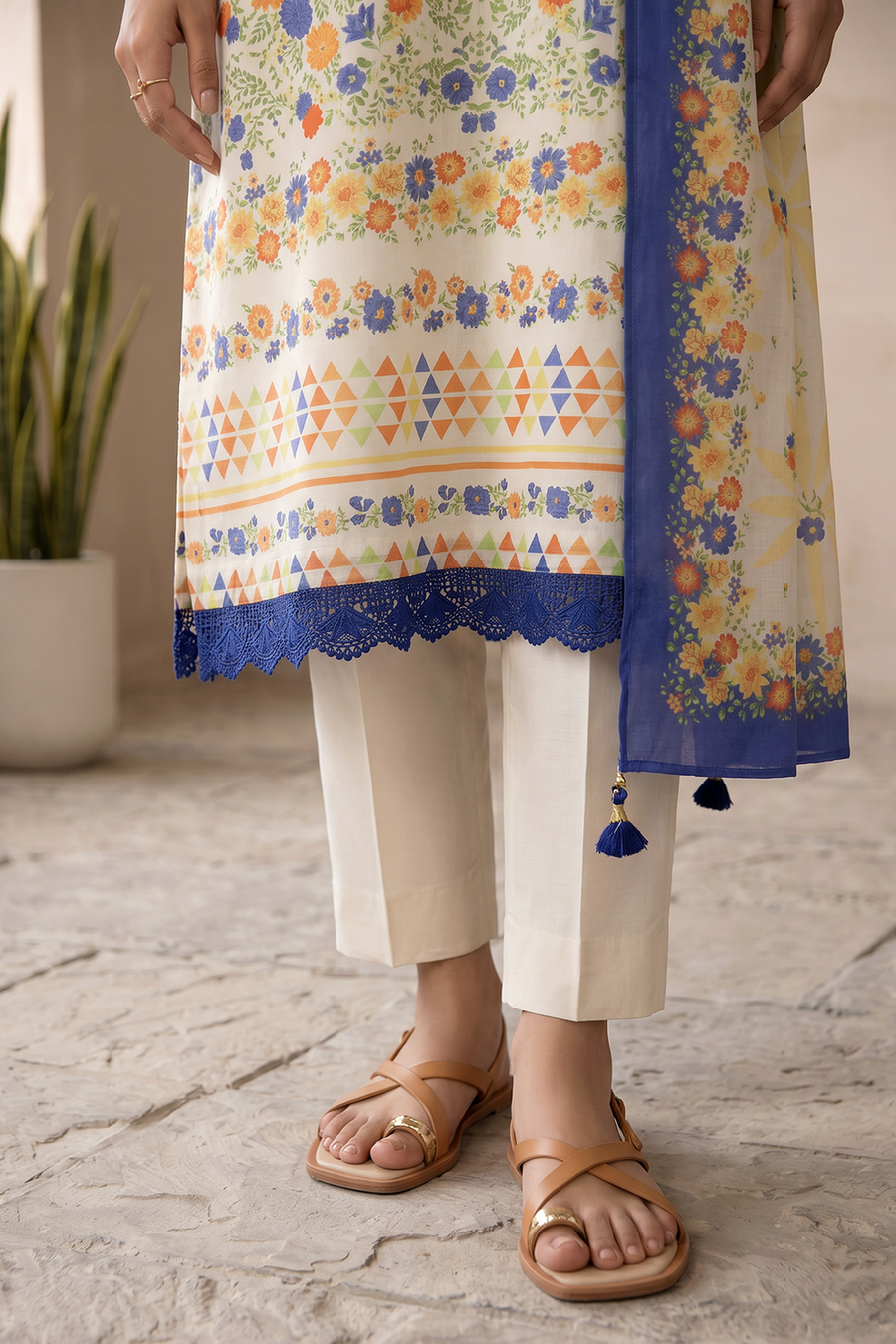 Zellbury Summer Printed Lawn Unstitched 3Pc Suit WUS26X38114