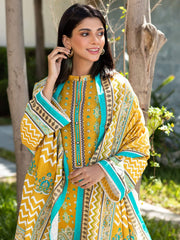 Zellbury Winter Printed Khaddar Unstitched 3Pc Suit WUW21X30308