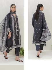 Zellbury Signature Embroidered Slub Unstitched 3Pc Suit WUW23E30700