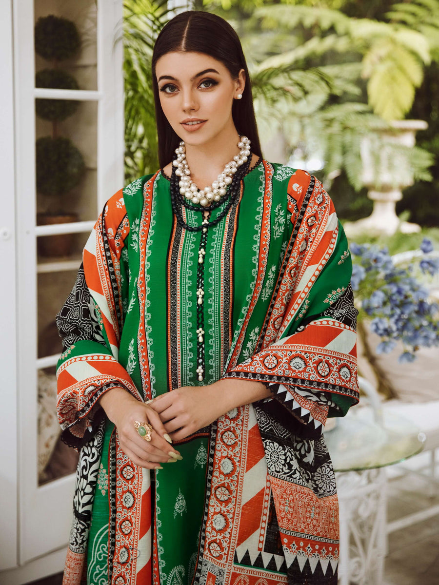 Zellbury Winter Printed Khaddar Unstitched 2Pc Suit WUW23X20657