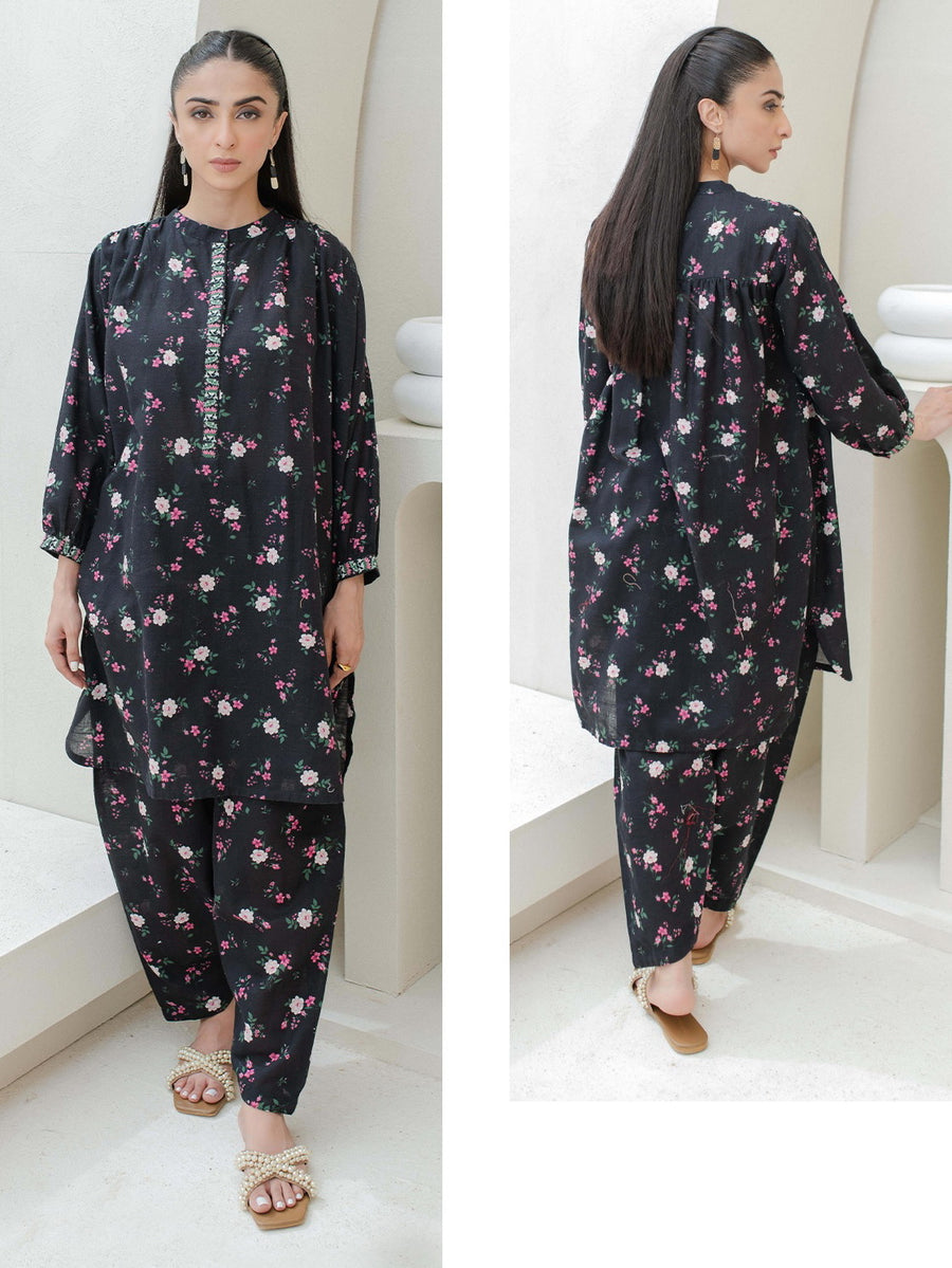 Zellbury Essential Printed Khaddar Unstitched 2Pc Suit WUW23X20660