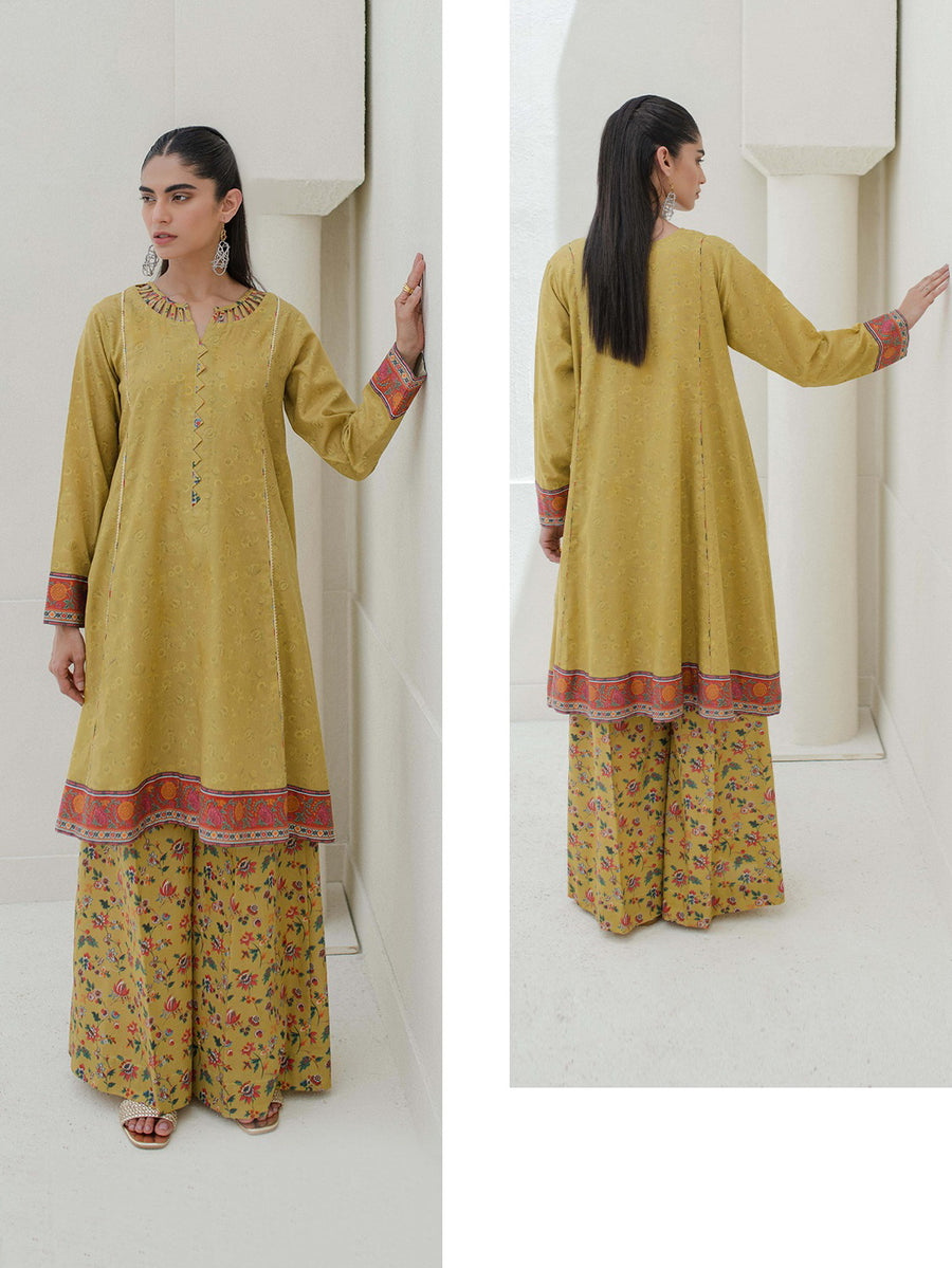 Zellbury Essential Printed Karandi Unstitched 2Pc Suit WUW23X20712