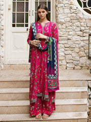 Zellbury Winter Printed Viscose Unstitched 3Pc Suit WUW23X30670