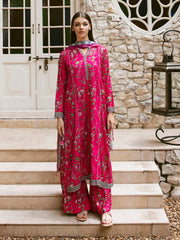 Zellbury Winter Printed Viscose Unstitched 3Pc Suit WUW23X30670