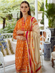 Zellbury Winter Printed Viscose Unstitched 3Pc Suit WUW23X30671