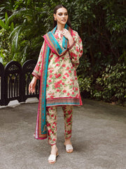 Zellbury Winter Printed Karandi Unstitched 3Pc Suit WUW23X30681