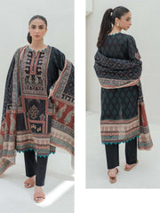 Zellbury Essential Printed Khaddar Unstitched 3Pc Suit WUW23X30727