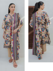 Zellbury Essential Printed Karandi Unstitched 3Pc Suit WUW23X30751