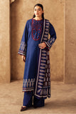 Zellbury Winter Unstitched Embroidered Khaddar 2Pc Suit WUW24E20172