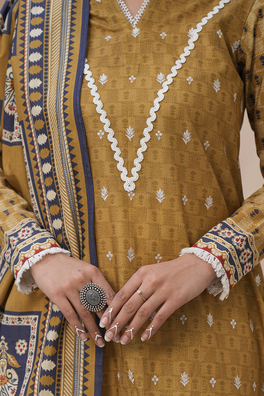 Zellbury Winter Vol-04 Embroidered Khaddar Unstitched 2Pc Suit WUW24E20352