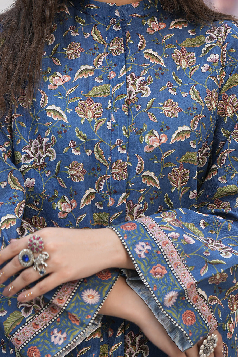 Zellbury Winter Unstitched Embroidered Khaddar 2Pc Suit WUW24E20353