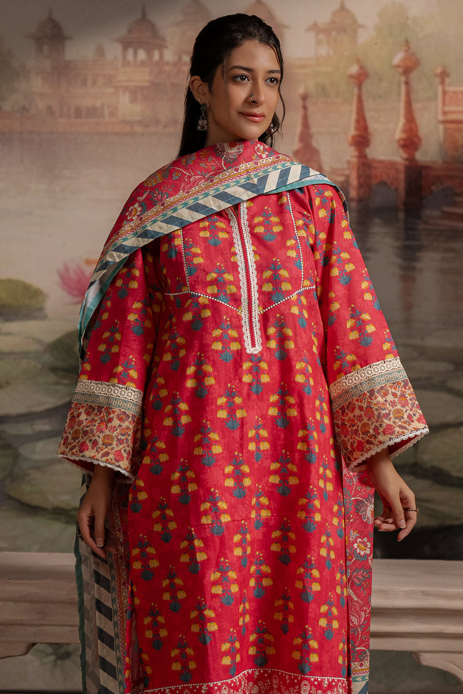 Zellbury Winter Unstitched Embroidered Khaddar 2Pc Suit WUW24E20437