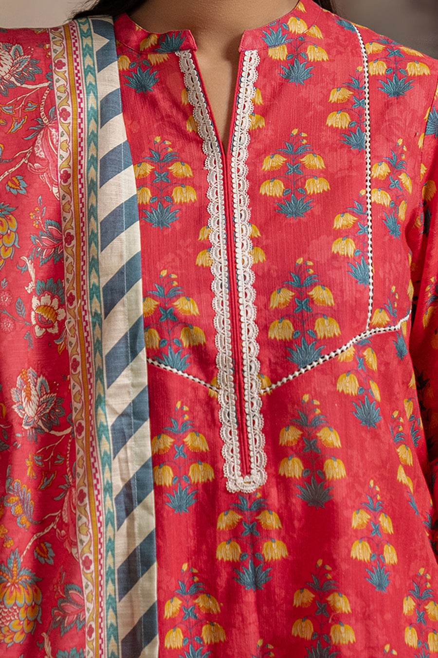 Zellbury Winter Unstitched Embroidered Khaddar 2Pc Suit WUW24E20437