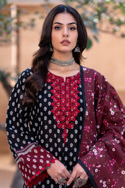 Zellbury Winter Vol-04 Embroidered Khaddar Unstitched 2Pc Suit WUW24E20505