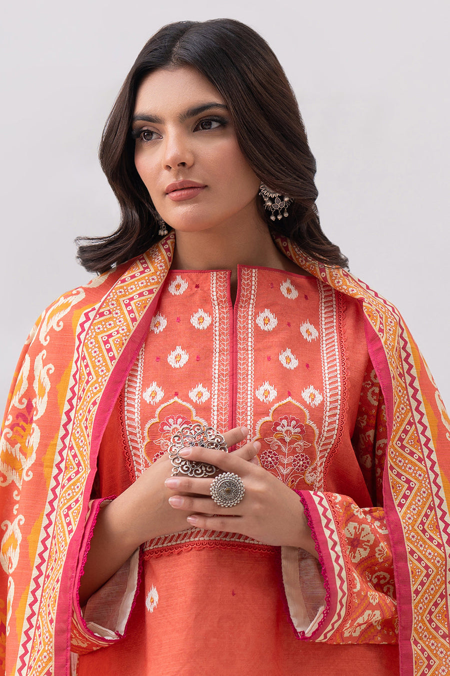 Zellbury Winter Vol-04 Embroidered Khaddar Unstitched 2Pc Suit WUW24E20560