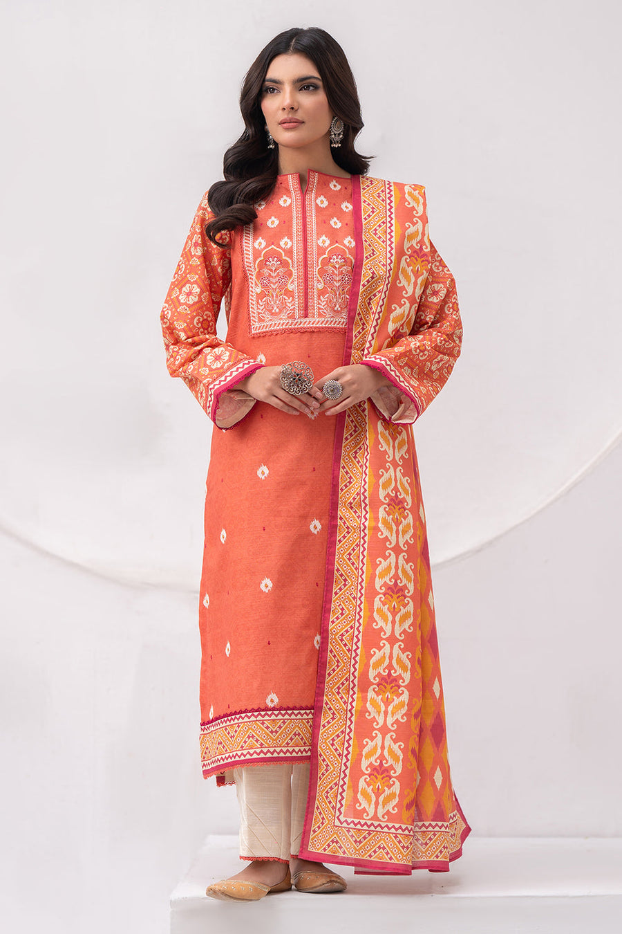 Zellbury Winter Vol-04 Embroidered Khaddar Unstitched 2Pc Suit WUW24E20560