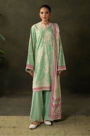 Zellbury Winter Vol-03 Embroidered Viscose Unstitched 3Pc Suit WUW24E30224
