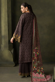 Zellbury Winter Vol-03 Embroidered Viscose Unstitched 3Pc Suit WUW24E30234
