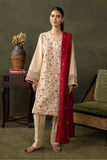 Zellbury Winter Unstitched Embroidered Khaddar 3Pc Suit WUW24E30236
