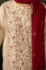 Zellbury Winter Unstitched Embroidered Khaddar 3Pc Suit WUW24E30236