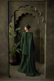 Zellbury Winter Unstitched Embroidered Khaddar 3Pc Suit WUW24E30240