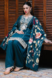 Zellbury Winter Unstitched Embroidered Khaddar 3Pc Suit WUW24E30241